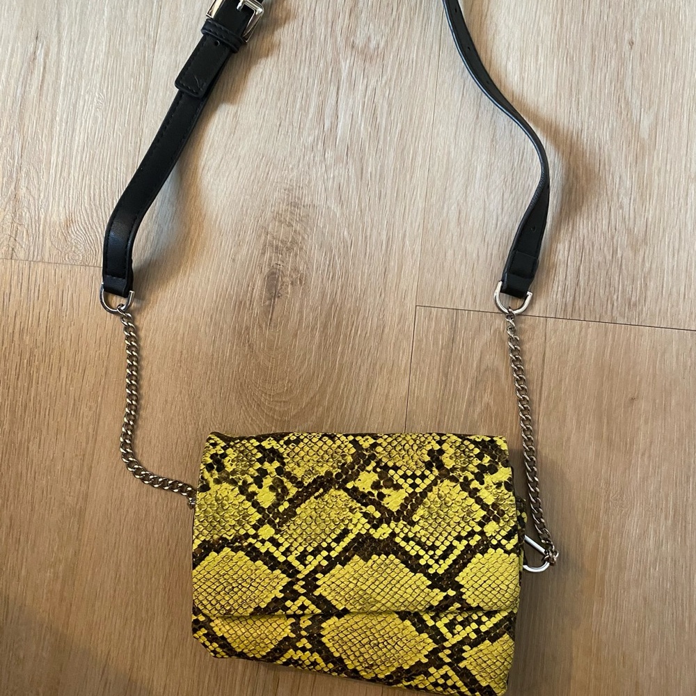 Snakeskin belt bag